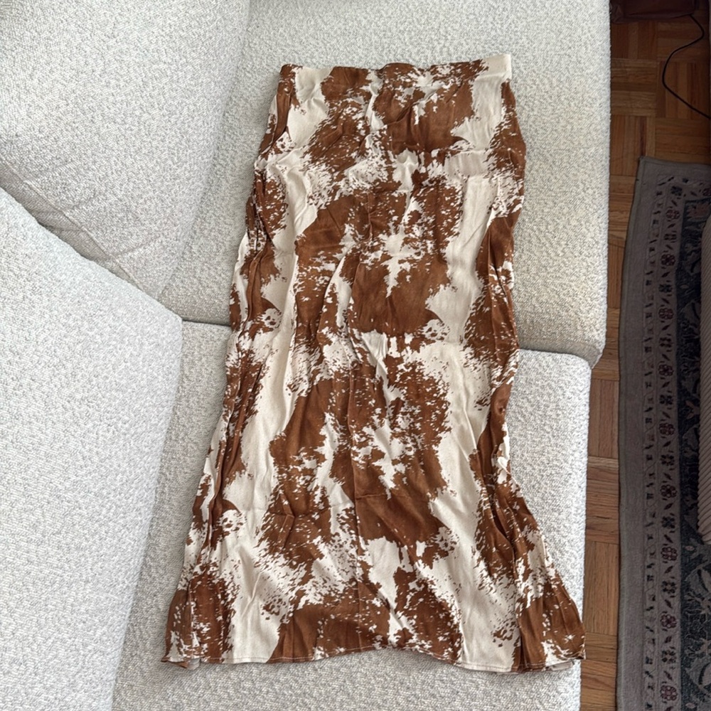 Zara Animal Print Skirt